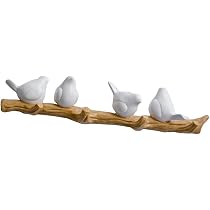 Vogel-Kleiderhaken Set – 5 Stück, Aus Umweltfreundlichem Harz, Je 13x4 Cm, Weiß, Max. 5 Kg Belastung, Zum Aufhängen Von Jacken, Taschen & Mehr