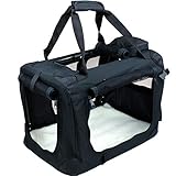 KONSTRUKTION: Die Box verfügt über diverse Lüftungsschlitze die Ihrem Haustier genügend Luftzirkulation bieten. Mit Hilfe des integrierten Griffes kann die Box einfach und sicher getragen werden.