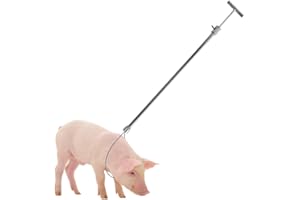 Msiud Supporto per Suini Catcher, Asta per Catturare Cani Strumento di Cattura per Animali Maximum Diameter of Steel Wire Rope 28cm in aAcciaio Inossidabile Maiale Controllo Animale Palo Allevamento
