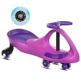 FÁCIL DE CONDUCIR: suave, silencioso y sencillo de manejar para su niño pequeño o pequeño.El Wiggle Car ofrece un funcionamiento sin esfuerzo, sin engranajes, baterías ni pedales.Simplemente gira, mueve y vete!