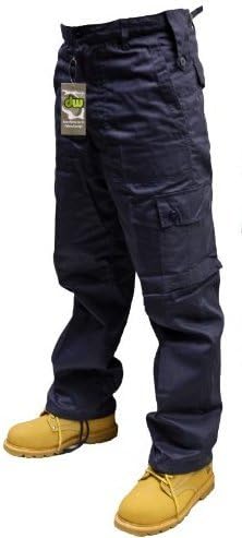Adults Black or Navy Army Combats Cargo Trousers Sizes 30-50 (30W 30L, Navy)