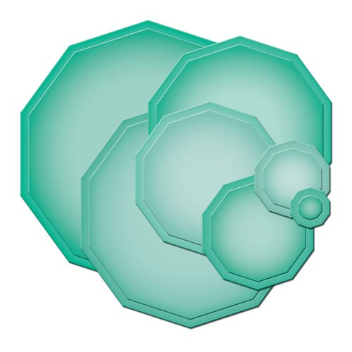 Nestabilities Spellbinder Paper Arts Decagons Die Template