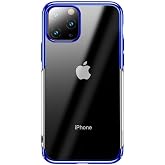 Baseus Glitter, iPhone 11 Pro Cep Telefonu Kılıfı, Şeffaf/Transparan, Mavi