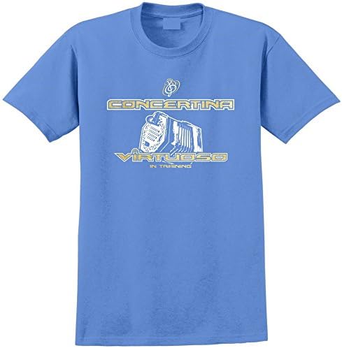 MusicaliTee Concertina Virtuoso - Carolina Blue T Shirt Chest 48 2XL