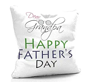DreamVio Mirco Fabric Filled Cushion for World's Best Dad,Pyare Papa,Gifts for Daddy,Grandpa on Birthday's & Father's Day Color : White Size : 12 x 12 inch Design 116
