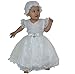 Baby Girls Christening/Wedding/Party Dress with Bonnet
