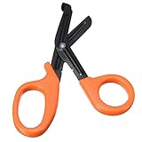 Durable y multiproposito. CUHAWUDBA Tijeras medicas de emergencia Utilitarios Instrumentos quirurgicos paramedicos medicos vendaje 18cm naranja