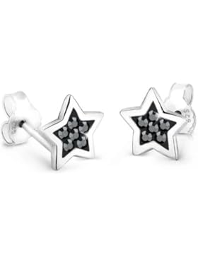 Elli Damen Schmuck Ohrringe Ohrstecker Stern Astro Trend Himmel Blogger Silber 925 Swarovski Kristalle