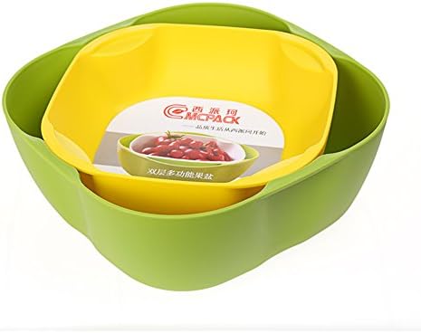 a two-tier creative fruit bowl/ snack sweet dried fruit box/European fashion fruit bowl set-F