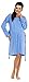 Zeta Ville Women's Nursing Nightdress Robe Labour Hospital Gown MIX & MATCH 552c (Robe - Blue, UK 14/16)
