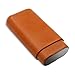 Produktbild NYYXJH Zigarrenschachtel Zigarrenschachtel, Zedernholzfutter 3 Stöcke Reisen tragbaren Humidor, Herren-Geschenkbox Zigarettenetui Leder Lederbox, 2 Stöcke Aufbewahrungskiste (Farbe : Hellbraun)