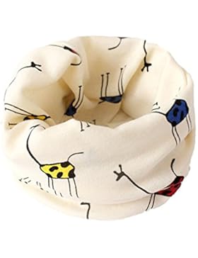 Lubier Baumwolle Rundhals Schal Cosy Soft für Kinder Baby Unisex für den Herbst Winter,1 Stück Beige