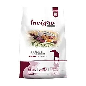 INVIGRO - Premium Non-Vegetarian Fish Meat Dry Dog Food (1.2 KG)