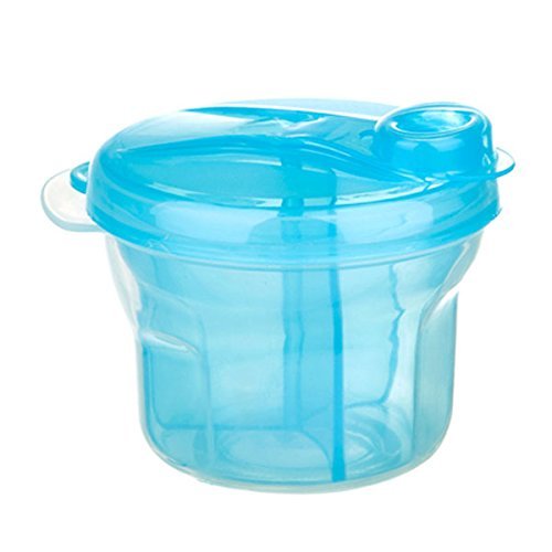iDealhere 3 Interlayer Baby Milk Powder Formula Dispenser Container Storage Box (Blue)