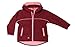 Produktbild ELKA Softshelljacke 3-lagig für Kinder mit Kapuze und Fleecefutter, warm, wasserabweisend, winddicht, atmungsaktiv (128, Bordeaux/Rosa)