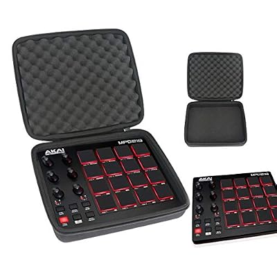 co2CREA Étui de Voyage Rigide Housse Cas pour AKAI Professional MPD218 Contrôleur USB/MIDI par co2CREA