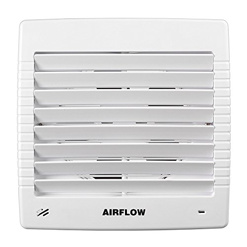 Airflow MaxiVent 150mm Extractor Fan with Auto Shutter & Pull Cord | 72l/s IP45 Rated | 28W Energy Efficient | 57 dB Quiet | 3-Year Warranty | Wall/Ceiling Mount | Easy Install