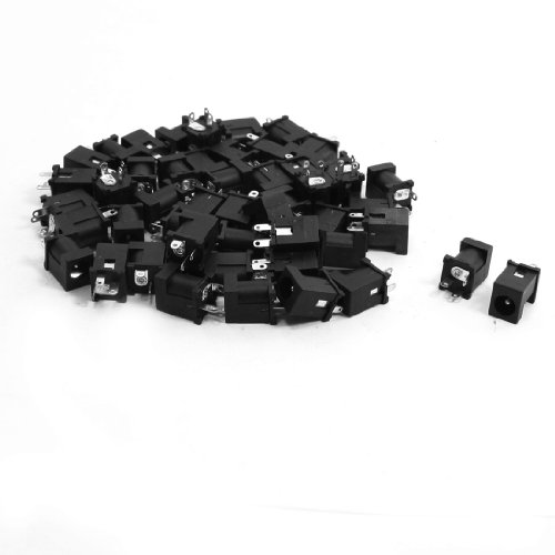 sourcingmap® 50 Stk DC Leistung Versorgung Buchse weiblich Anschluss 5,5mm x 2,1mm