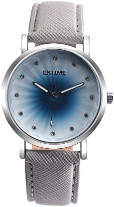 Wollways Women Diamond Leather Band Luxury Quartz Watches Girls Ladies Wristwatch