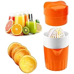 Kardu.C Presse Agrume Manuel - Presse Fruit Manuel,Kitchen Manual Juicer, Fresh Juice Every Day, Easy to Carry and Easy to Use, 9.5 9.5 17cm