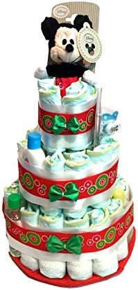 Nappy Cake Dodot jhonsons Baby Mickey Rattle