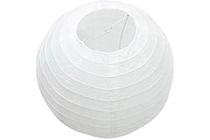 SEAAZQURTLES Pantalla de papel chino blanco, faroles chinos, faroles de papel colgante, lámpara de techo de papel japonés, lámpara de araña de papel, bola de pantalla para el hogar, fiestas, bodas, celebraciones,