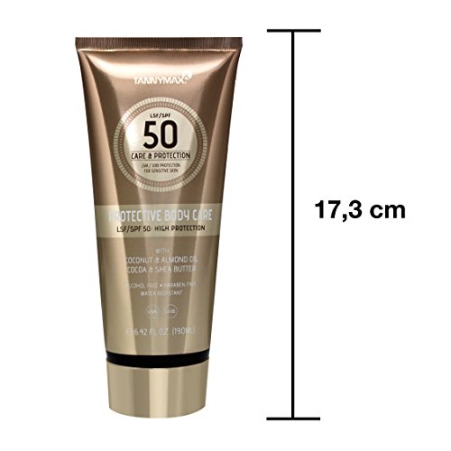 Tannymaxx Protective Body Care LSF 50 190ml mit Sheabutter und Kokosnuss-Öl/ Intensiv pflegende Bodylotion mit Sonnenschutz + dermatologisch getestet, 1er Pack (1 x 190 ml) - 3