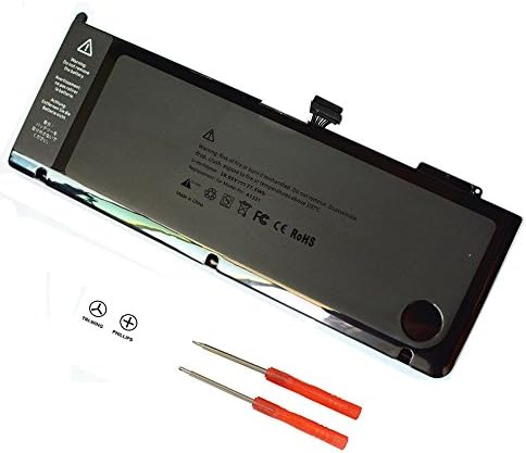 Powerhut New Laptop Battery for Apple A1321 A1286 (Mid 2009 Mid 2010 Version) Unibody MacBook Pro 15'', fits MC118LL/A MC373LL/A MB986LL/A [Li-Polymer 6-cell 10.85V 7200mAh/77.5Wh ]