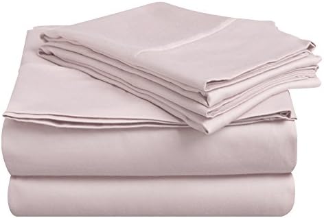 Superior 100% Premium Long-Staple Combed Cotton 400 Thread Count Deep-Fitting Pocket Soft and Smooth 3 Piece Sheet Set, Long Single/Ikea Single, Solid Lilac