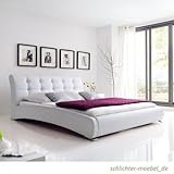 ✅ Polsterbett bezogen mit hochwertigem Kunstleder (100% Polyurethan)