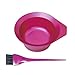 Professional Salon Hair Tinting Bowl & Brush - Frosted Pink