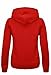 Fab Style Ladies Plain Sweatshirt Womens Fleece Zip Hooded Jacket Top Plus Sizes 16-20