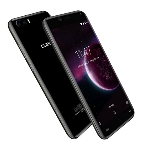 Cubot Magic Smartphone ohne Vertrag Android 7.0 4G-LTE Dual Sim, 5 Zoll HD IPS Touch Display, 3GB RAM+16GB ROM, Dual Rear Kamera 13MP+ 5MP Front Kamera, kapazitives Display, GPS, Wifi, Bluetooth 4.0,2600mAh Akku (Schwarz )