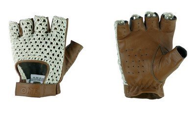 GUANTES OMP TAZIO:VINTAGE CREAM/MARRON LEATHER TALLA:S