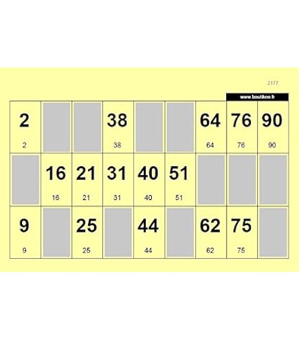 Cartons De Loto Feuilles 6 à 12 Grilles - Cartons