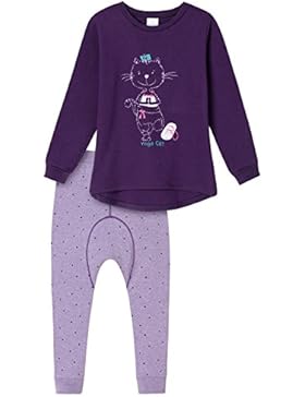 Schiesser Mädchen Zweiteiliger Cat Zoe Md Schlafanzug Lang