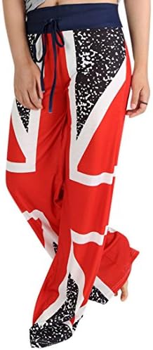 Pants, Manadlian 2017 New Women Sexy The American Flag Print The British Flag Long Leggings Loose Trousers (British Flag, M)