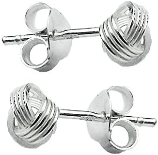 925 Solid Sterling Silver Endless Knot Celtic Stud Earrings - Celtic Delight - Gift Boxed