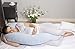 Motherhood Sleepy-C Version Premium with Cotton Velor Maternity and Support Pillow for Pregnancy/Nursing (Blue Classics)
