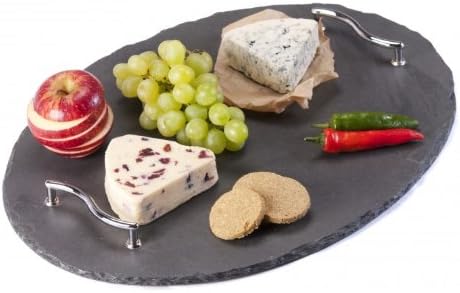 Platters Slate Oval Slate Tray 45x35cm slate cheeseboard for hot or cold food