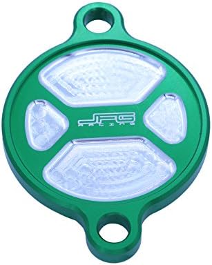 CNC Billet Green Aluminum Oil Filter Cover Cap For Kawasaki KXF KX250F 2005-2016 06 07 08 09 10 11 12 13 14 15 Motorcycle Dirt Bike