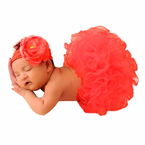 Koly Newborn Photography Prop Outfits Baby Girls Costume Clothes Headwear Gift Set