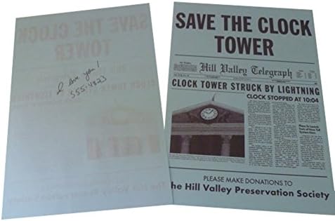 Back to The Future Save The Clock Tower Flyer