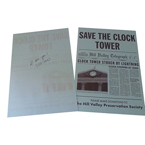 Back to The Future Save The Clock Tower Flyer