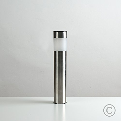 Moderne Solarleuchten aus Edenstahl – wiederaufladbare LED Pollerleuchten mit RGB-Einstellungen für die Garten – 4er - 8