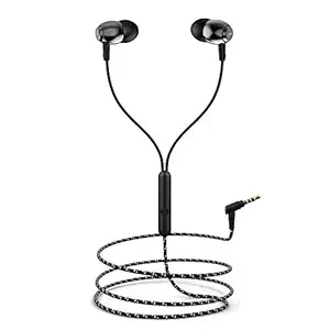 boAt Bassheads 162 in Ear Wired Earphones with Mic(Active Black)