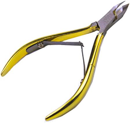 FIGHTART Nail Cuticle Nipper Scissors Cutter Double Spring Stainless Steel Dead Skin Remover Tool