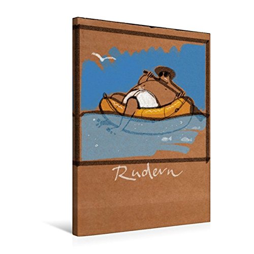 Premium Textil-Leinwand 50 cm x 75 cm hoch, Rudern | Wandbild, Bild auf Keilrahmen, Fertigbild auf echter Leinwand, Leinwanddruck: Serie Olympische Disziplinen (CALVENDO Sport)