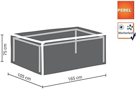 PERELGarden OCT160 Protective Cover for Garden Table Maximum 160 cm Anthracite 165 x 105 x 75 cm