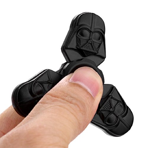 Fidget Hand Spinner Spielzeug Tri Fidget Finger Spinner Spielzeug für Kinder und Erwachsene Spielzeug Geschenke (Schwarz)